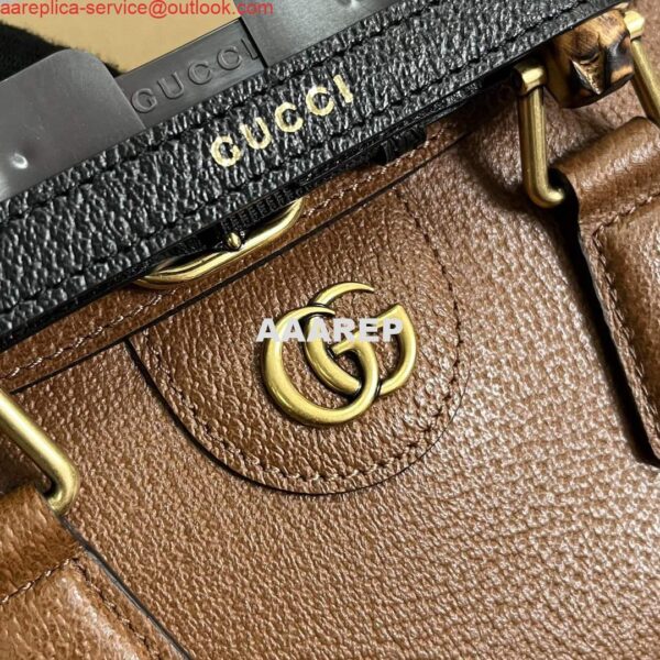 Replica Gucci 735153 Gucci Diana Small Shoulder Bag Brown 4