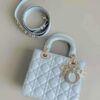 Replica Dior M0538 Small Lady Dior My ABCDIOR Bag Latte Quilted-Effect Lambskin Black 2