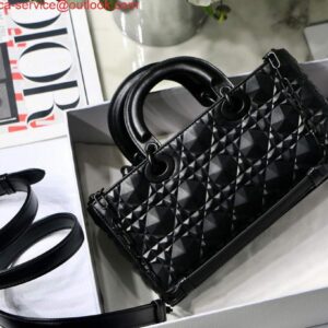 Replica Dior M0540 Lady D-joy Bag Black Cannage Calfskin with Diamond Motif 2