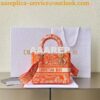 Replica Dior Medium Lady D-Lite Bag Fluorescent Pink Toile de Jouy Rev 2