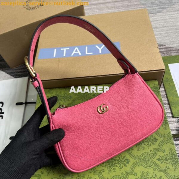 Replica Gucci 739076 Aphrodite Mini Shoulder Bag Pink 3