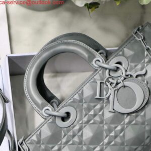 Replica Dior M0540 Lady D-joy Bag Grey Cannage Calfskin