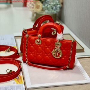 Replica Dior M0540 Lady D-joy Bag Red Cannage Calfskin 2