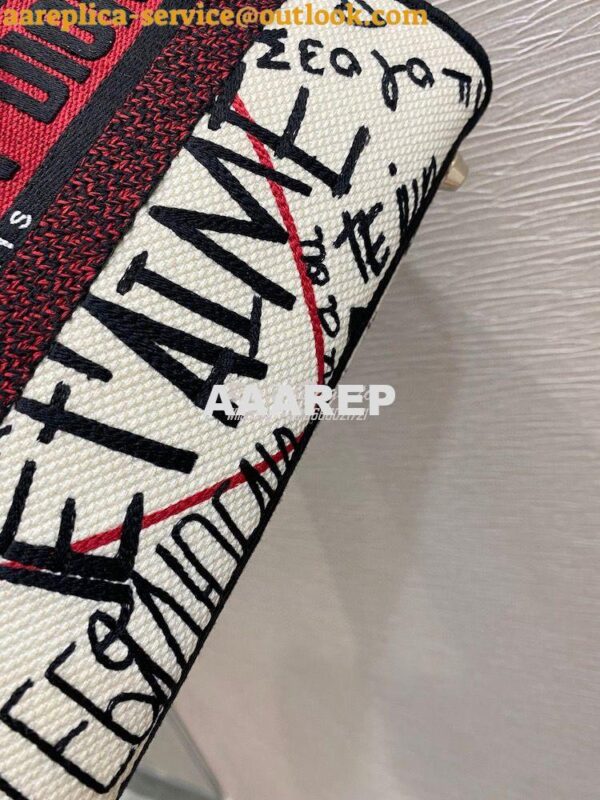 Replica Dior Medium Lady D-Lite Bag Graffiti Je'taime d'Amour Embroide 10