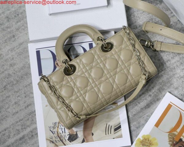 Replica Dior M0540 Medium Lady D-Joy Bag Sand-Colored Cannage Lambskin With Heart Motif 6