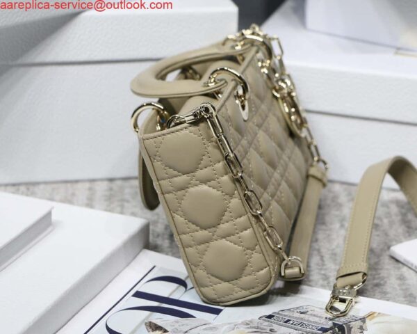 Replica Dior M0540 Medium Lady D-Joy Bag Sand-Colored Cannage Lambskin With Heart Motif 8