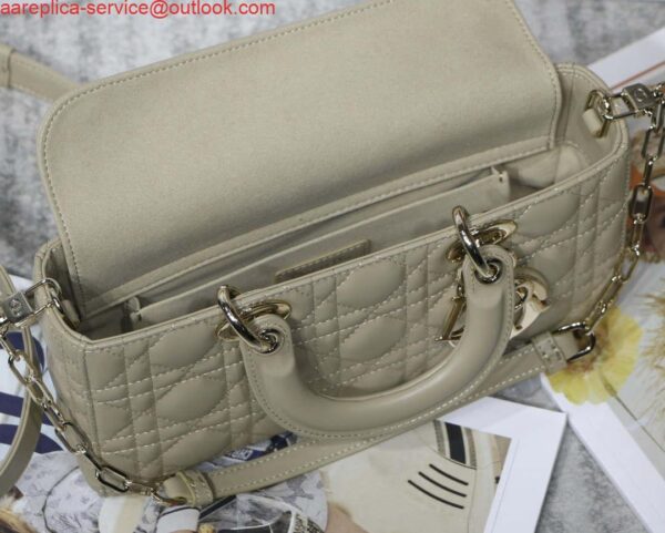 Replica Dior M0540 Medium Lady D-Joy Bag Sand-Colored Cannage Lambskin With Heart Motif 10