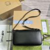 Replica Gucci 739721 Petite GG Small Shoulder Bag Black and white 2