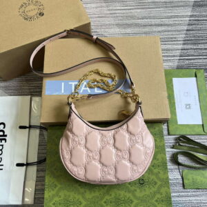 Replica Gucci 739736 GG Matelassé Mini Bag Pink