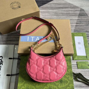 Replica Gucci 739736 GG Matelassé Mini Bag Rose pink