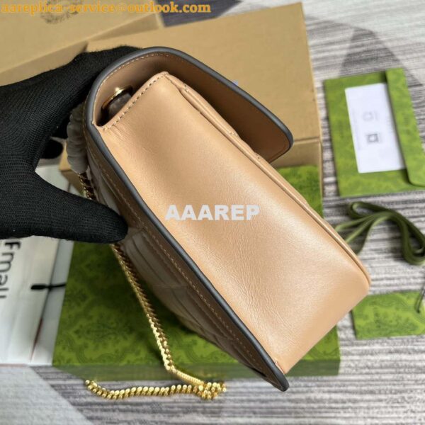 Replica Gucci ‎740834 GG Deco Small Shoulder Bag Apricot 2