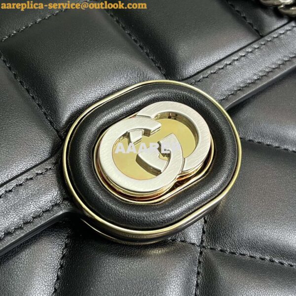 Replica Gucci ‎740834 GG Deco Small Shoulder Bag Black 5