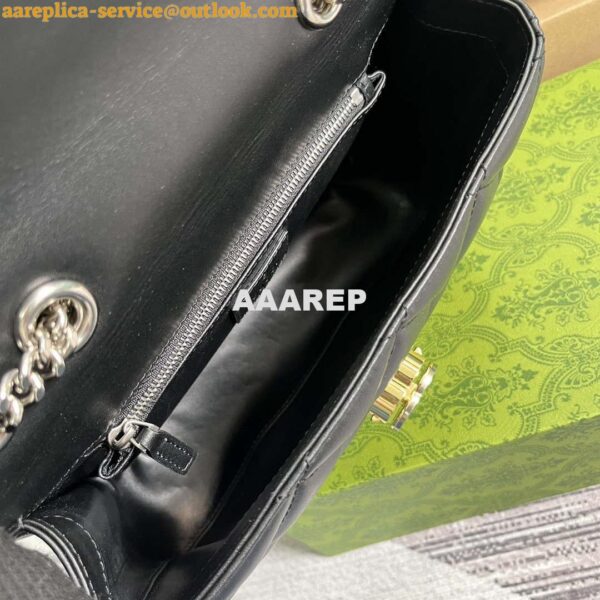 Replica Gucci ‎740834 GG Deco Small Shoulder Bag Black 8