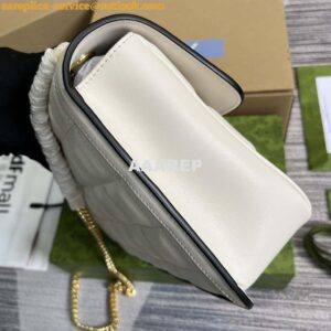 Replica Gucci ‎740834 GG Deco Small Shoulder Bag White 2