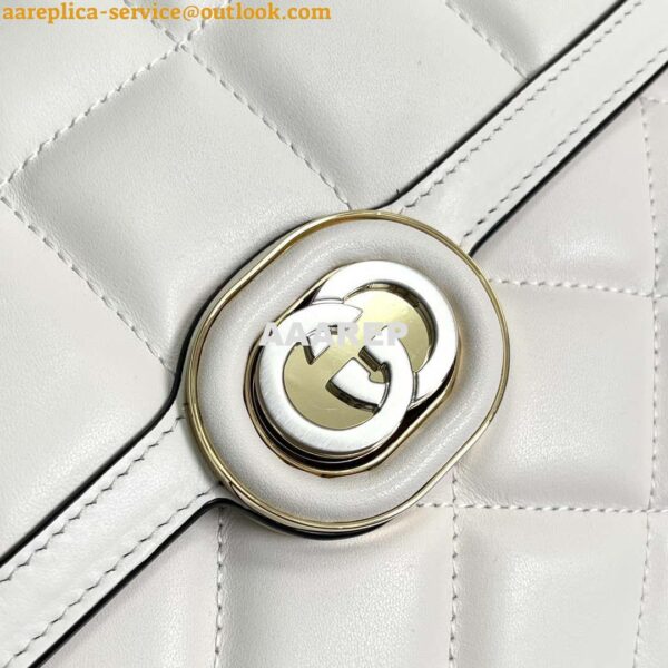 Replica Gucci ‎740834 GG Deco Small Shoulder Bag White 4