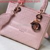 Replica Dior M0565 Medium Lady D-Life Bag Pink Toile de Jouy Embroidery