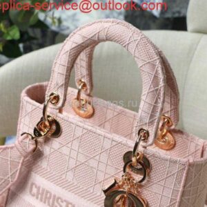 Replica Dior M0565 Medium Lady D-Lite Bag Pink 2