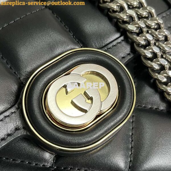 Replica Gucci ‎741457 Gucci Deco Mini Shoulder Bag Black 5