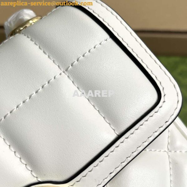 Replica Gucci ‎741457 Gucci Deco Mini Shoulder Bag White 5