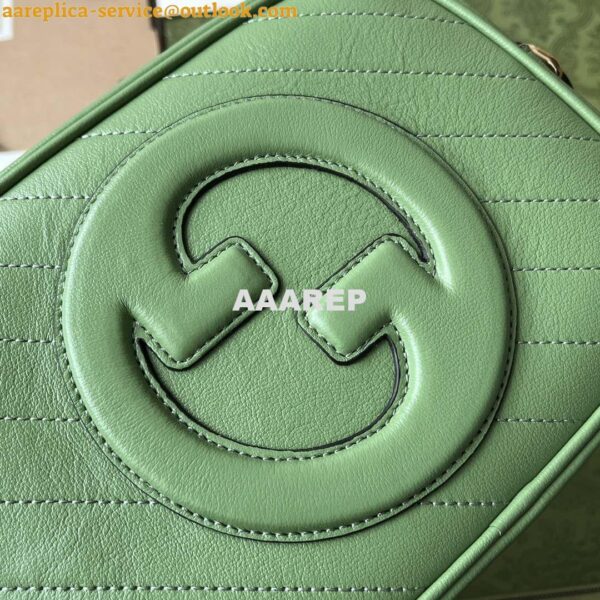 Replica Gucci 742360 Gucci Blondie Small Shoulder Bag Green 5