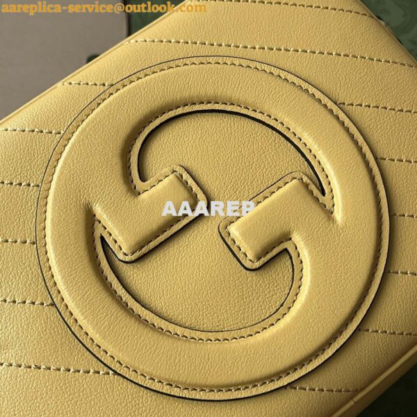 Replica Gucci 742360 Gucci Blondie Small Shoulder Bag Yellow 7