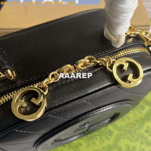 Replica Gucci 744434 Gucci Blondie Top Handle Bag Black 5