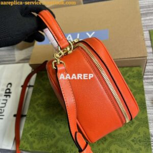 Replica Gucci 744434 Gucci Blondie Top Handle Bag Orange 2