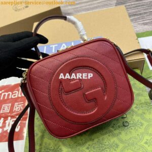 Replica Gucci 744434 Gucci Blondie Top Handle Bag Red 2