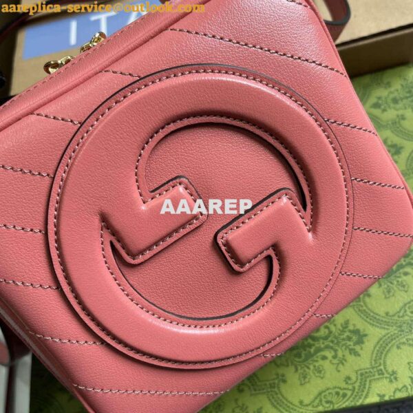 Replica Gucci 744434 Gucci Blondie Top Handle Bag Rose pink 4