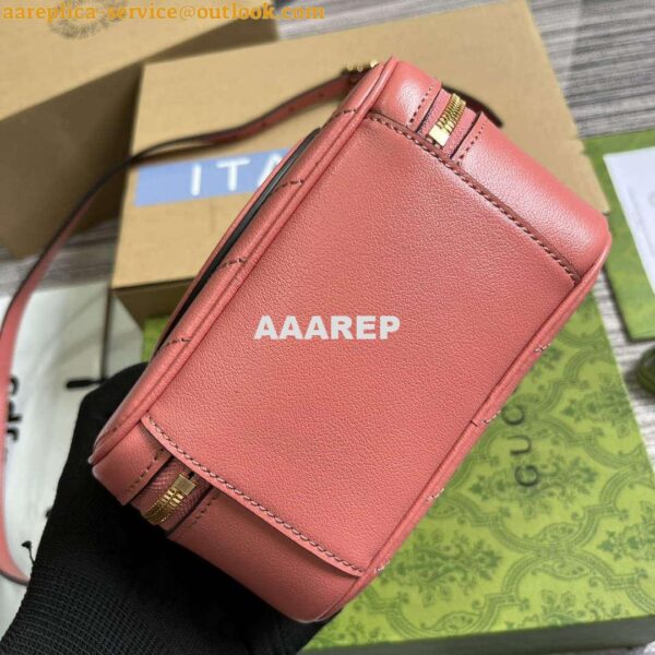 Replica Gucci 744434 Gucci Blondie Top Handle Bag Rose pink 6