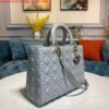 Replica Dior M0566 Large Lady Dior Bag Lake Blue Cannage Lambskin 2