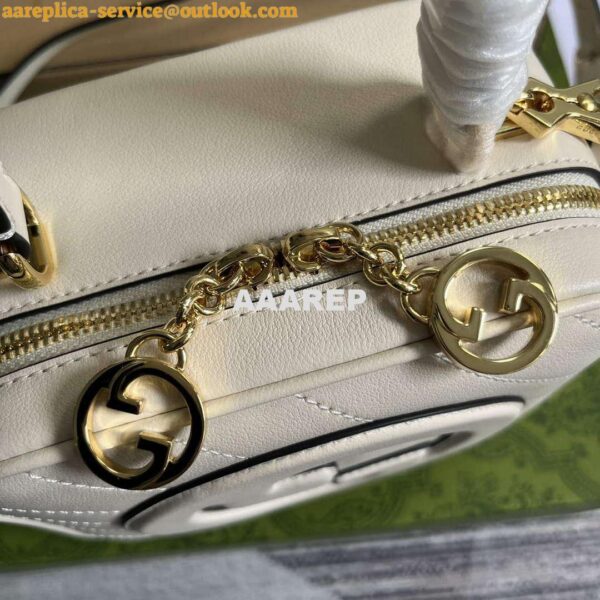 Replica Gucci 744434 Gucci Blondie Top Handle Bag White 5