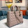 Replica Dior M0566 Large Lady Dior Bag Red Cannage Lambskin 2