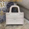 Replica Dior Mini Book Tote S5475 Rose Des Vents Oblique Embroidery 2