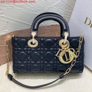 Replica Dior M0613 Small Lady D-joy Bag Black Cannage Lambskin