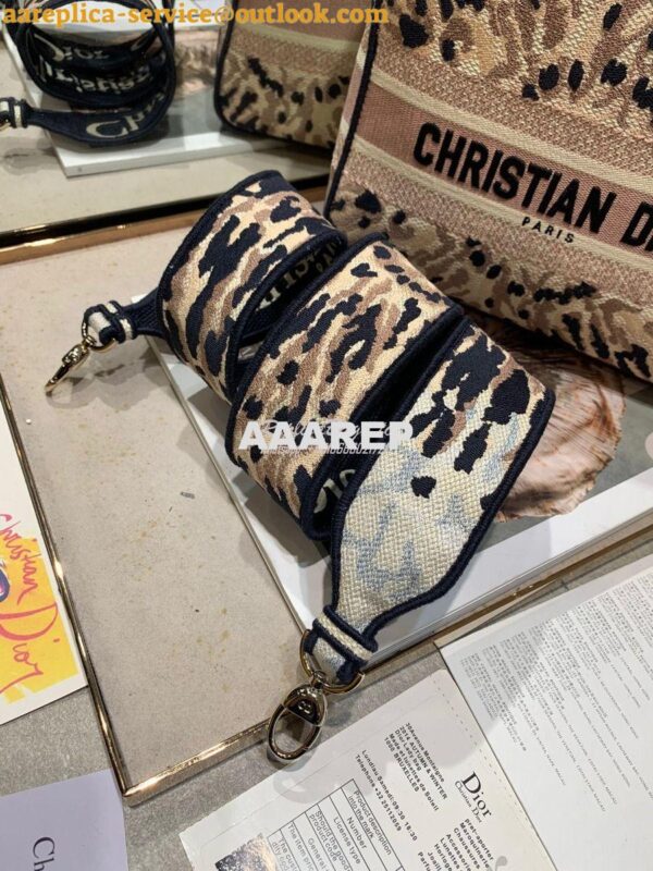 Replica Dior Medium Lady D-lite Bag Multicolor Tie & Dior Embroidery 11
