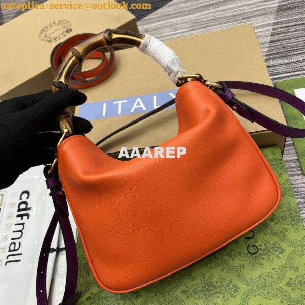 Replica Gucci 746251 Gucci Diana Small Shoulder Bag Orange 5