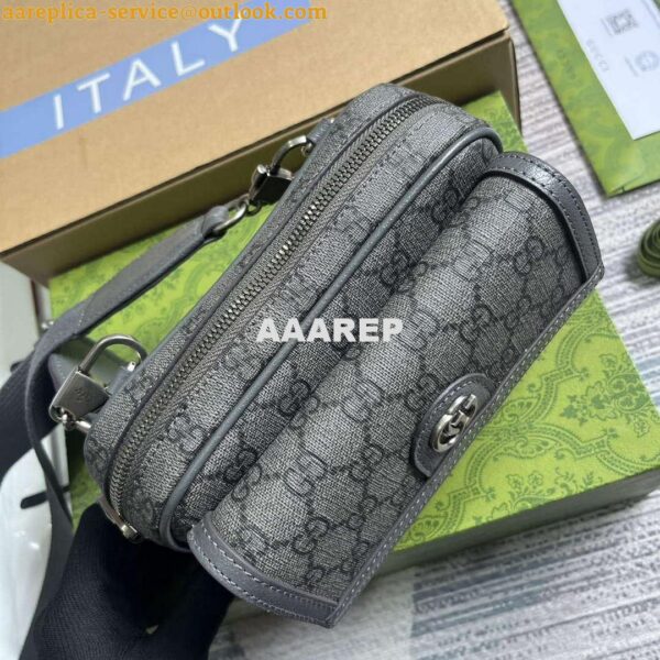 Replica Gucci 746308 Ophidia GG Mini Bag Grey 9