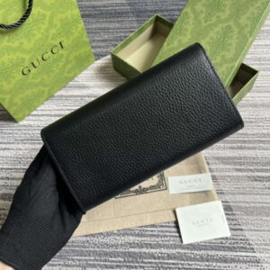 Replica Gucci 750461 Wallet With Interlocking G Python Bow Black