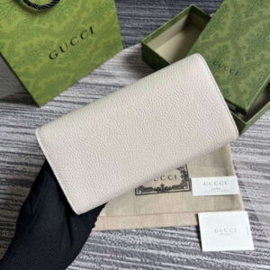 Replica Gucci 750461 Wallet With Interlocking G Python Bow White