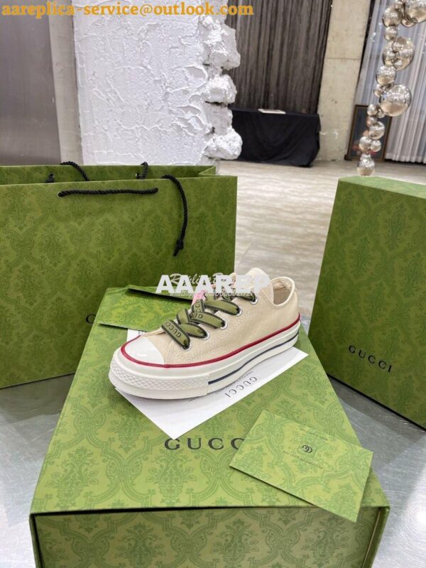 Replica Gucci x Converse Collection Sneaker C516 Beige 4