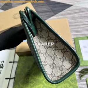 Replica Gucci 751912 Mini GG Canvas Pouch Green 2