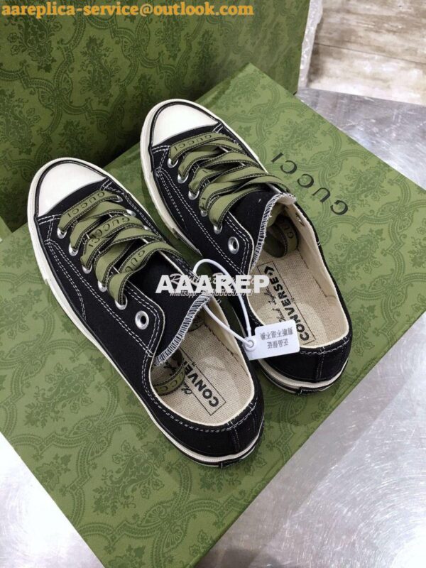 Replica Gucci x Converse Collection Sneaker C516 Black 5