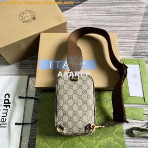 Replica Gucci 752565 Ophidia GG Mini Bag Brown