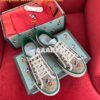 Replica Men Women's Gucci Tennis 1977 Sneaker 606110 Beige Ebony Canva