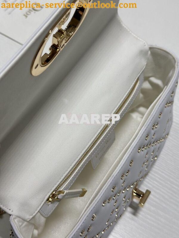 Replica Dior Medium Large Caro Bag Latte Gold Lucky Star Cannage Lambs 8