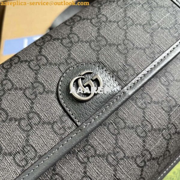 Replica Gucci 752597 Ophidia GG Small Belt Bag Grey 4