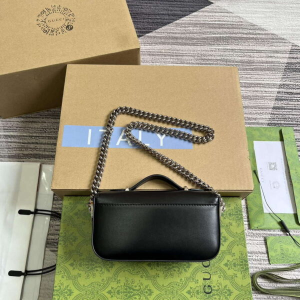 Replica Gucci 760194 Petite GG Super Mini Bag Black