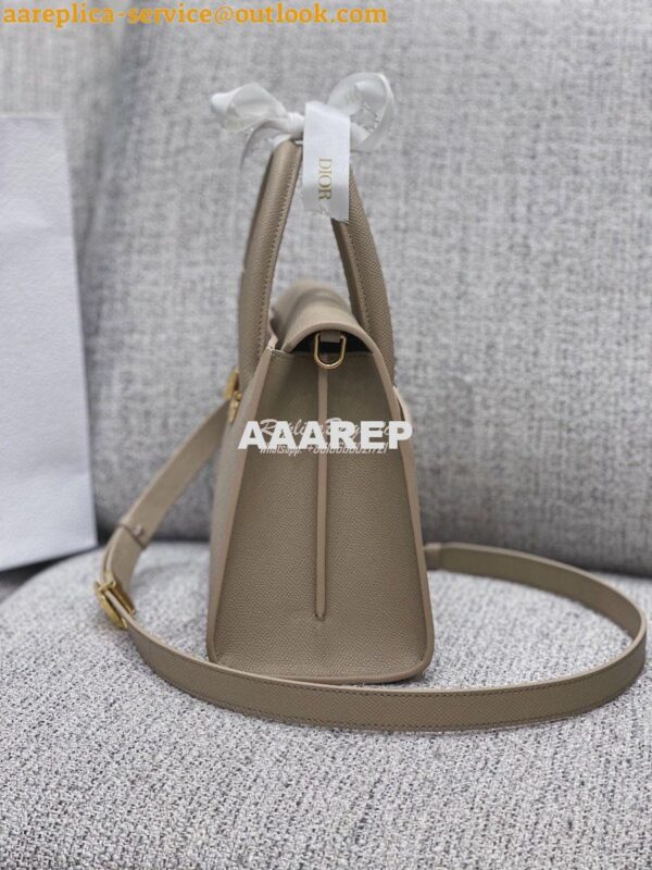 Replica Dior Medium St Honoré Tote Beige Grained Calfskin M9321U 5