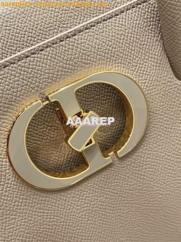 Replica Dior Medium St Honoré Tote Beige Grained Calfskin M9321U 8